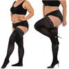 Plus Big Size Elastic Fat Woman Sexy Over Knee Thigh Highs Lace Stockings  Plus Size Leg Long Knee Socks