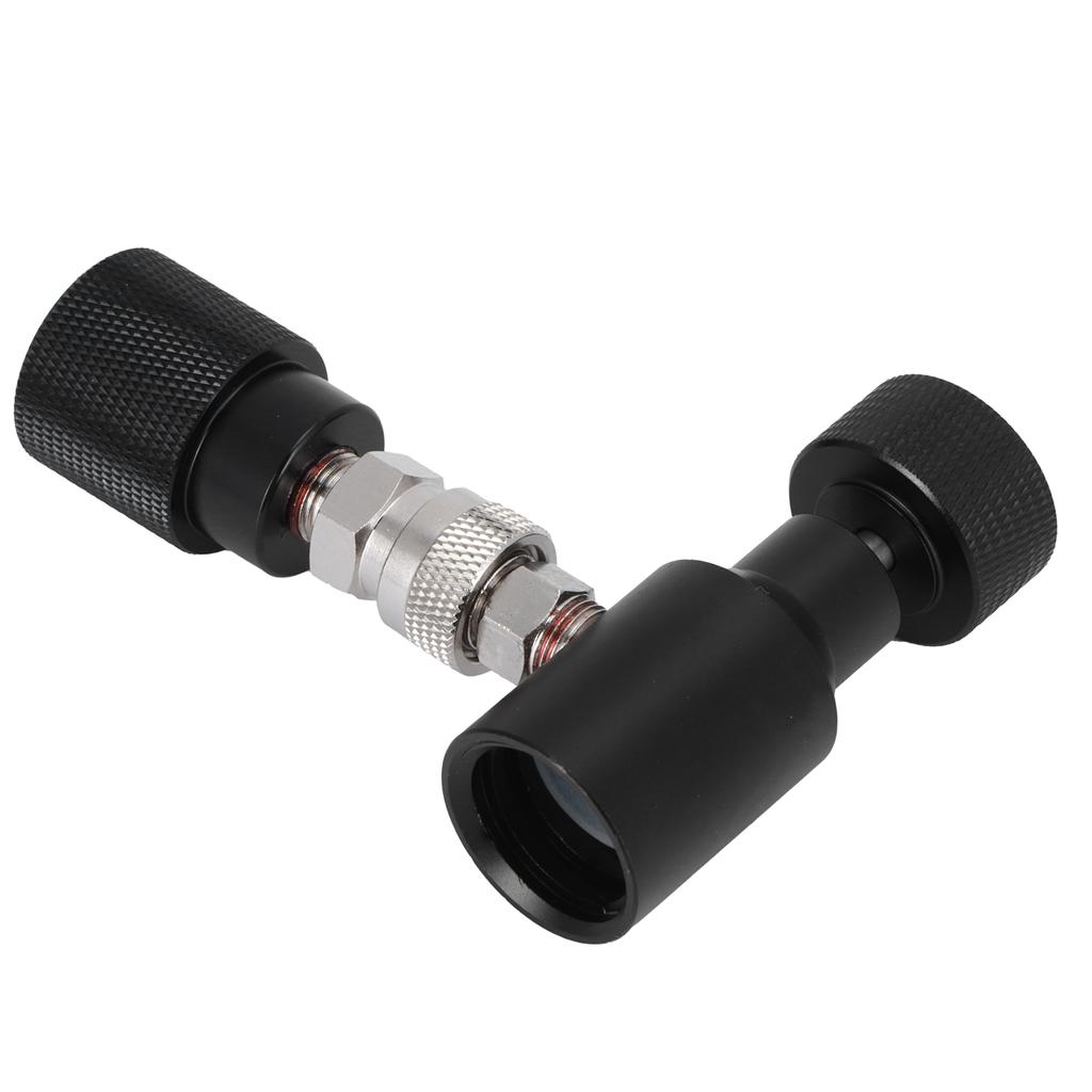 CO2 Cylinder Refill Adapter Soda Connector with W21.8?14 Fit for Soda Club Black