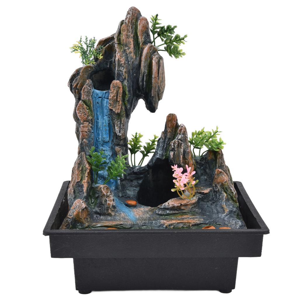 Настольный фонтан-скалистый фонтан с автоматическим насосом для украшения стола в домашнем офисеСША