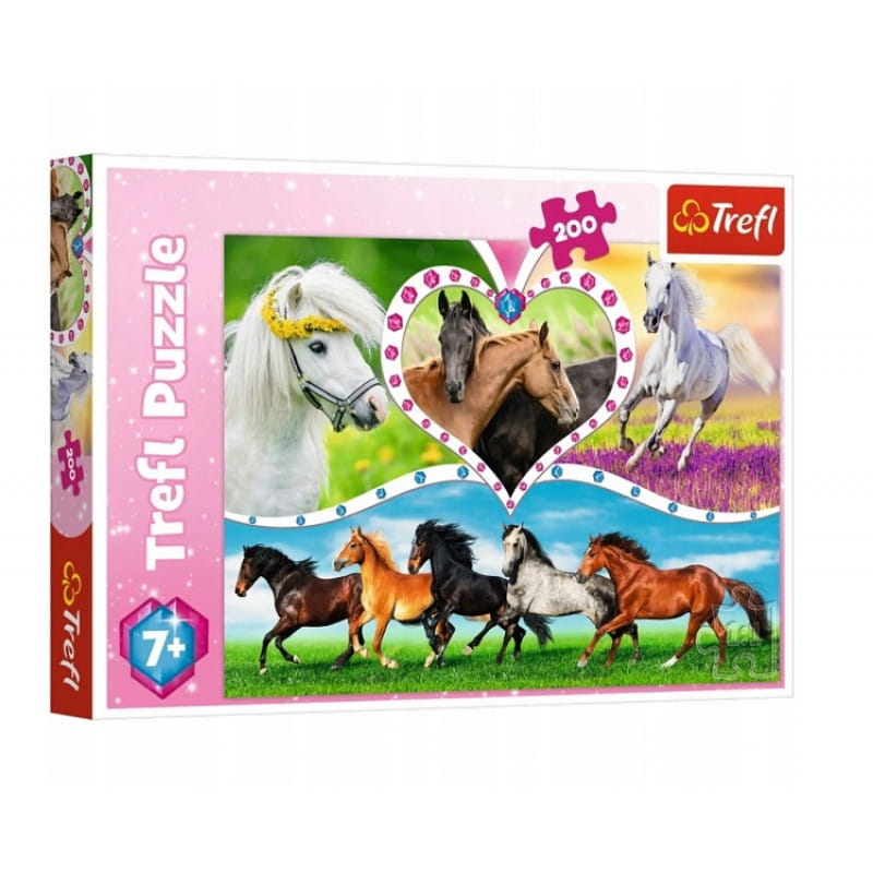 Trefl Puzzle 200 El - Piękne Konie