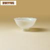 70ml Icy Jade Flower Mouth High Foot Teacup Antique Tea Bowl Tea Cup Set Tea-tasting Smelling Cup Jianzhan Master Cups Drinkware
