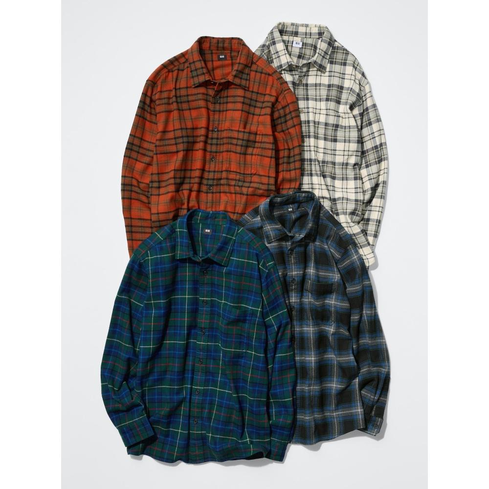 Uniqlo Фланелевая клетчатая рубашка