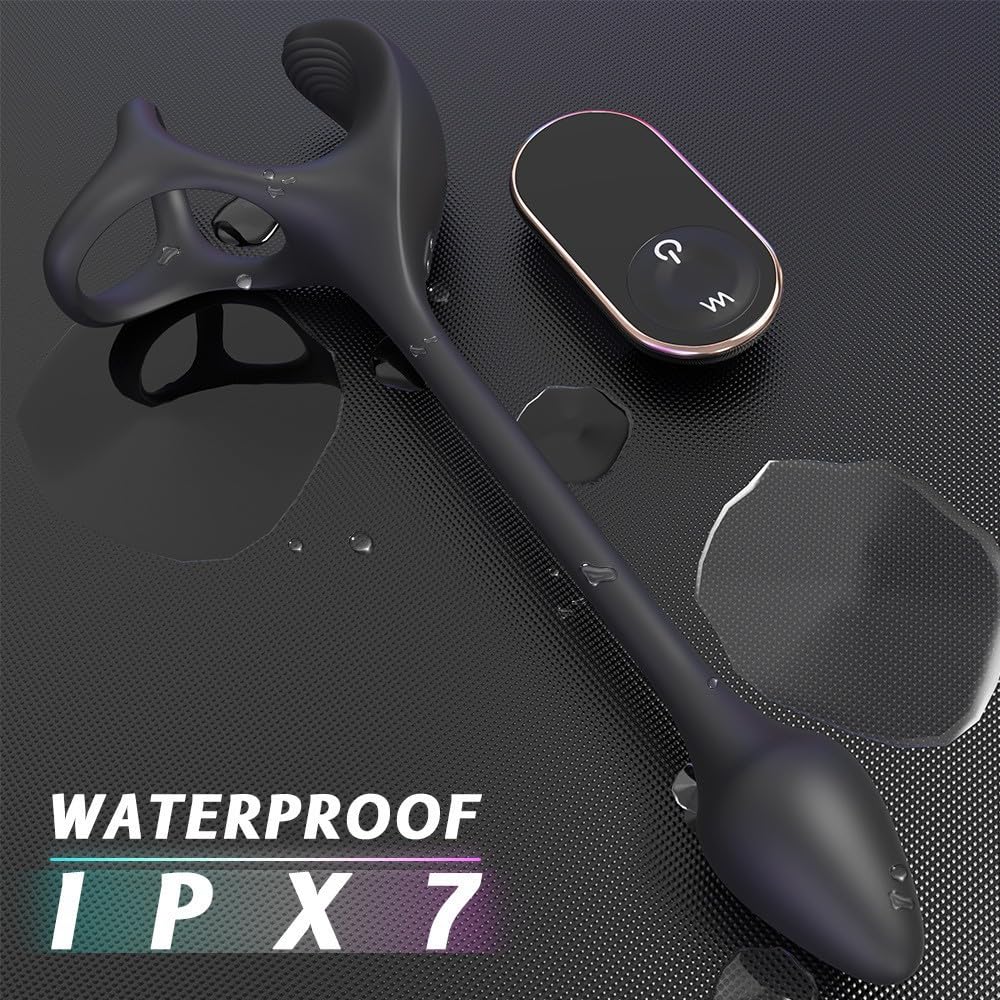 Игрушка для анального секса с дистанционным управлением, массажер простаты для мужчин, анальный вибратор с кольцом для пениса, анальная пробка с 9 режимами вибрации, секс-игрушка для пар