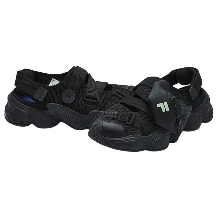 Fila Fusion Прочные Нескользящие Износостойкие Дышащие Удобные Повседневные Пляжные Сандалии Мужские сандалии Черный T12M421404FBK