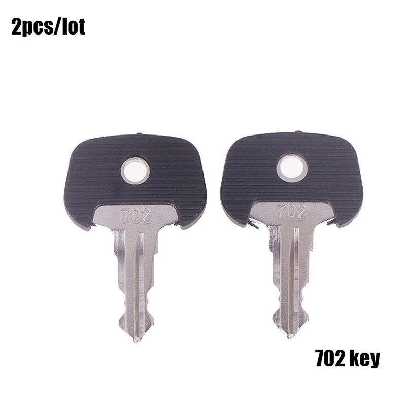2Pcs 702 Black Keys Ignition Keys Forklift 28520490 Ignition Key Power Start Key Manual Electric Forklift Accessories