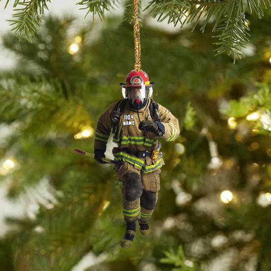 Рождественская елка, украшение пожарного со шнурком, широко используемое автомобильное зеркало заднего вида, подвеска пожарного, подвесное украшение