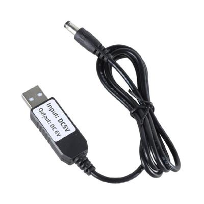 USB 5V в 6V DC5.5x2.1mm Кабель-адаптер для светодиодных лент и мелкой бытовой техники Заменяет 4 батарейки AA