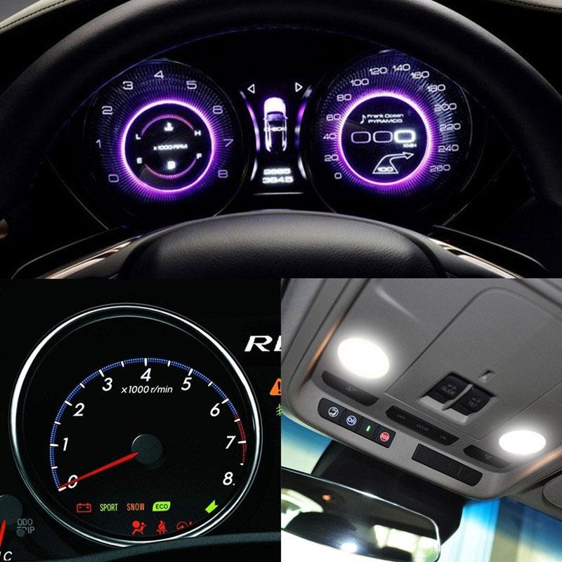 10 шт. светодиодных ламп T5 W3W W1.2W Led Canbus для кондиционера, кнопка подсветки, светодиодные фонари, приборная панель, предупреждающий индикатор, кнопка
