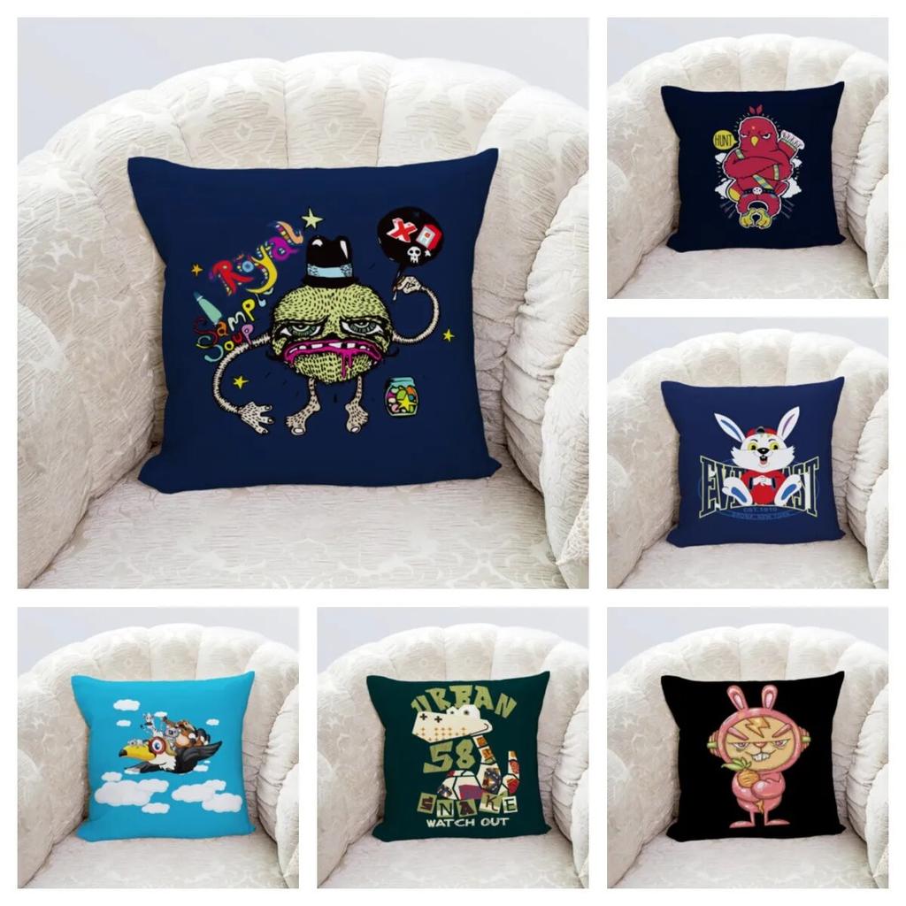 Pillowcase Car Cushion Cover Multi-Cartoon  Home Decoration Bedroom Sofa  Bedside