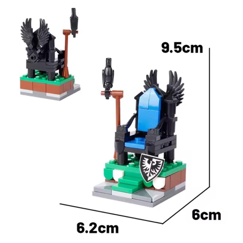 MOC Кубики Игрушки Оружие Средневековый Город Строительные Блоки Фигурки Солдат Сторожевая Башня Дозорная Башня Подвесная Клетка Щит Аксессуар Дети