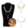 Summer Golden Chain Choker Cowry Seashell Pendant Multilayer Shell Necklace Beach Jewelry Bohemian