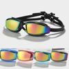 Plating Swimming Goggles Eyewear with Case Adults Professional Waterproof Anti Fog UV Shield Swim Pool Water Glasses Men Women