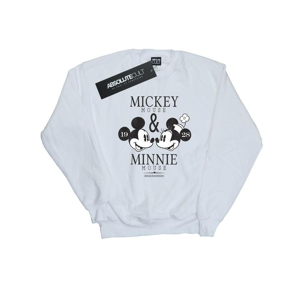 Disney Mens Mickey And Minnie Mouse Mousecrush Mondays Sweatshirt