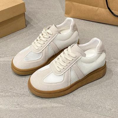 Мода 2025 Бренд Женская обувь Шнуровка спереди Женские вулканизированные туфли Новые уличные Нескользящие Повседневные Бестселлер Легкие сетчатые кроссовки