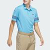 Adidas Polo Shirts Men's Blue Polo Collar Moderate Straight Fit IU4362