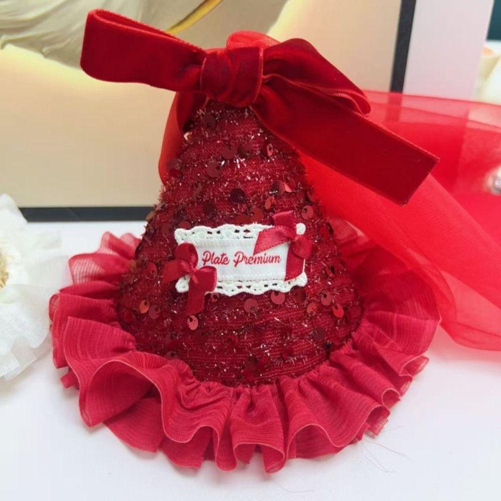 Mesh Birthday Crown Sequin Sequined Hat Cute Bow Hair Clip Birthday Gifts