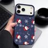 Santa Claus Pattern Case For iPhone 17 Air 16e 16 15 14 Pro Max 13 12 17 Pro 11 Shockproof Soft Silicone Leather Texture Phone Cover