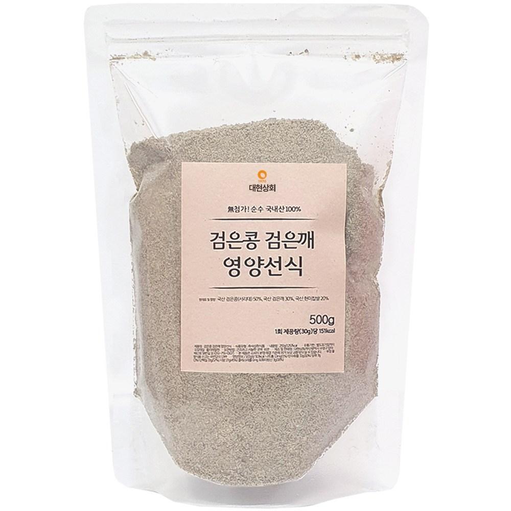 Daehyun Sanghoe Black Bean and Black Sesame Nutritional Meal Replacement 500g 1 pcs Ingredients: may be subject to change at | 500g 1 pcs