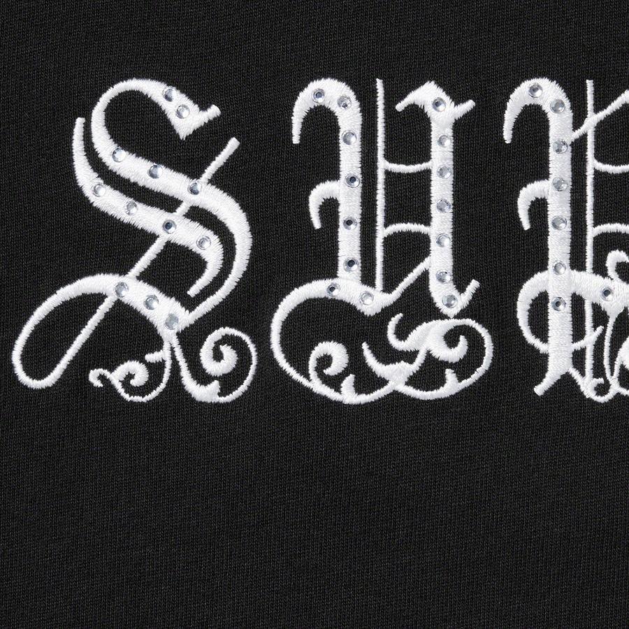 Supreme Топ унисекс с коротким рукавом и стразами в стиле Old English SUP-SS21-641