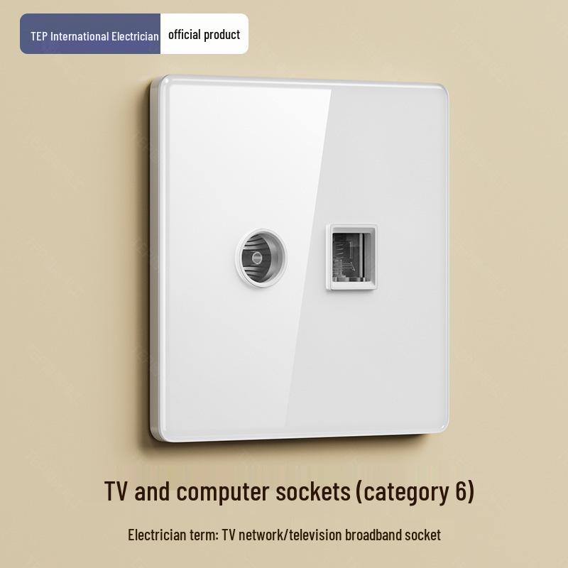 Умная белая стеклянная панель выключателя на 2 клавиши, Однофазная, Управление голосом, Совместимость с приложением Mijia.