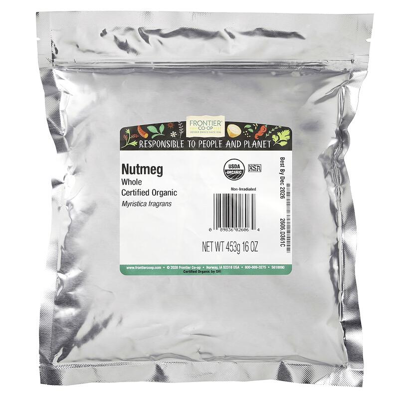 Organic Whole Nutmeg, 16 oz (453 g)