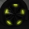 20pcs Colorful Luminous Stickers Tire Rim Reflective Strips Luminous Car Wheel Hub Sticker
