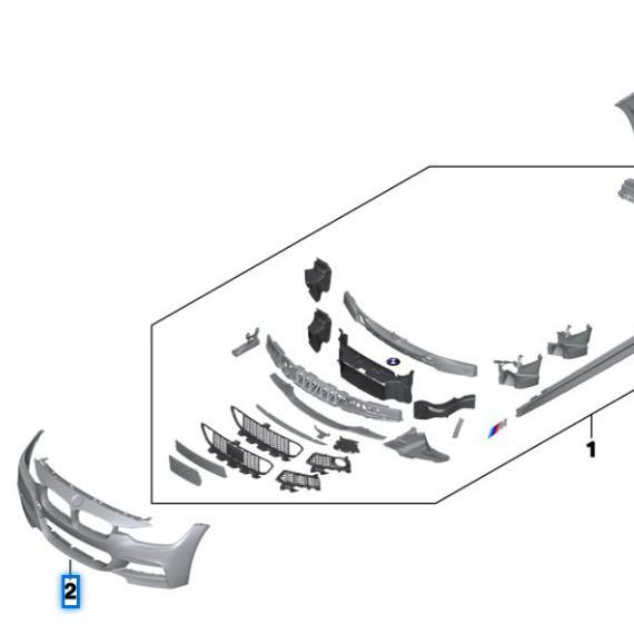Передний бампер в сборе для BMW 3 серии F30
