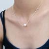 MONDAY EDITION Clear Line Pearl Necklace