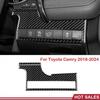 Панель переключателя фар из углеродного волокна, отделка интерьера для Toyota Camry 2018-2024
