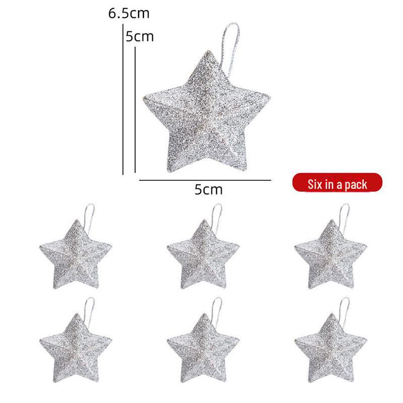 Gold Glitter Star Pendant - Christmas Tree Ornament