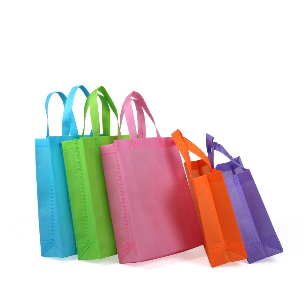 1PC Short / Long Folding Eco Shopping Bag Non-woven Storage Grocery Reusable Tote Wholesale