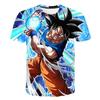 Summe T-Shirt 3d Goku Vegeta Printing Harajuku Fashion Short-Sleeved Casual Top