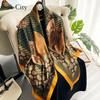High-quality Luxurious Silk Scarves Headband Scarfs Neck Scarf For Women Chain Silk Scarf Women's Decorative Shawl