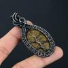 Bronzite Gemstone Handmade Pure Copper Wire Wrap Jewelry Pendant For Women
