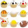 Office Desk Fidget Toy Sports Ball Clicker for Stress Relief, Football Basketball Golf Volleyball Decompression Button Tennis Finger Clicker,