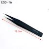9pcs/set Anti-static ESD Stainless Steel Tweezers Maintenance Tools Industrial Precision Curved Straight Tweezers Repair