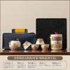 Dunhuang Ru Kiln Travel Tea Set One Pot Three Cups Portable Outdoor Tea Pot Teacup Gift