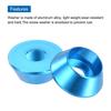 uxcell M5 Washer Cone Cup Type Anodized Aluminum Gasket Cup