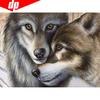 5D DIY Diamond Embroidery Animal Wolf Resin Dog Full Round Diamond Painting