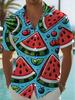 Men'S Tropical Hawaiian Shirt - Casual Loose Fit, Short Sleeve Pocket Design, Lightweight Polyester Fabric, Palm Tree And Starfish Print White,