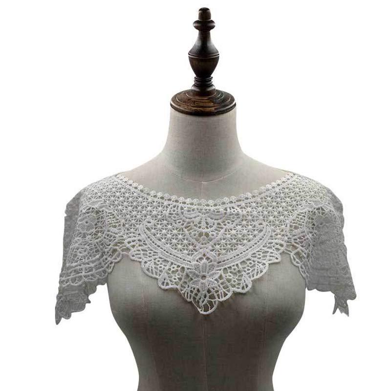Hollow Dress Applique DIY Sewing Motif Lace Collar Sewing Craft Blouse High Quality Lace Fabric 1PC 3D Hot Sale Trims Popular Neckline Decor