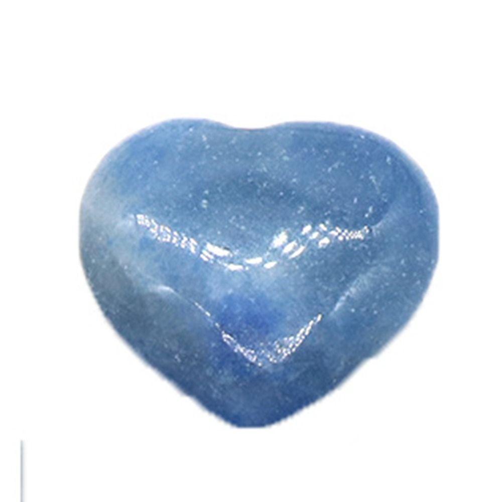 Non-porous Natural Crystal Stones Natural Quartz Crystal Ornaments Heart-shaped Stone  Gift