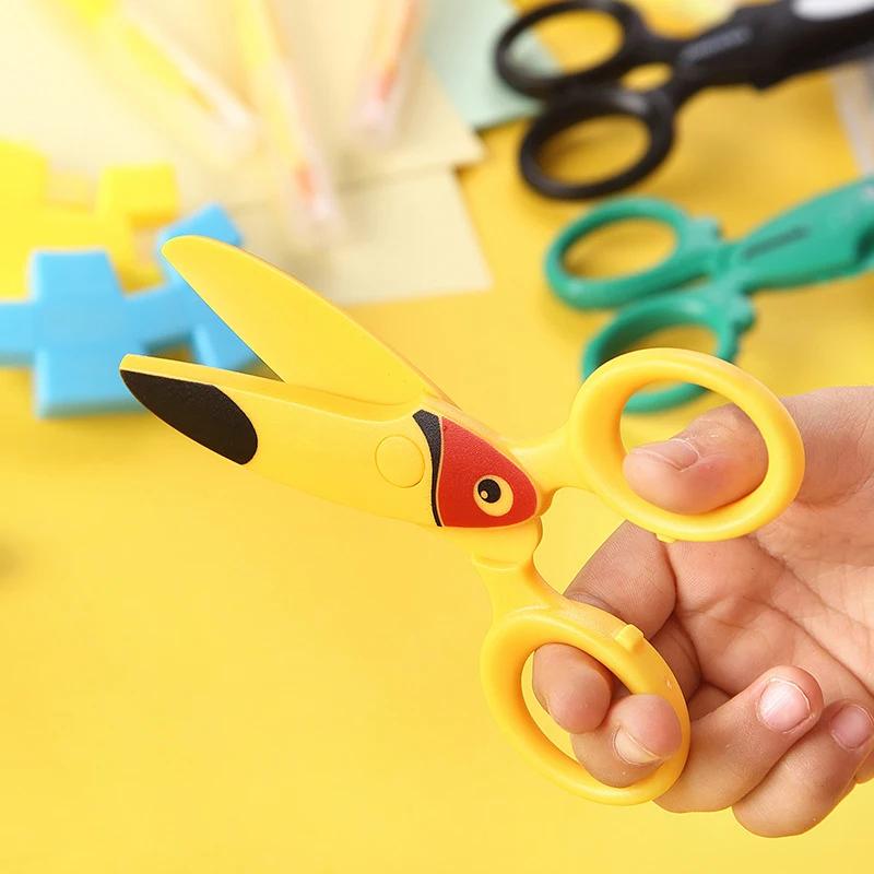 Детские ручные DIY милые дошкольные тренировочные ножницы Детские безопасные дошкольные ножницы для творчества Ножницы для бумаги для детей