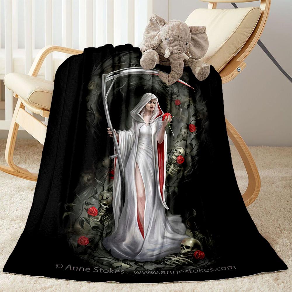 Gothic Style Blanket Ultra-Soft Great for Couch Livingroom Sofa Four Seasons Universal Warmthful Decor Birthday Christmas Gift Blanket