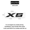 Подходит для BMW X1 X2 X3 X4 X5 X6 X7 F49 U12 F39 G08 G18 F15 F25 F26 G01 G02 G05 G06 G07  и задние буквы серебристый черный