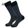 Daily Commute Work Socks Men Striped Crew Socks Cotton Dress Moisture Wicking Everyday Wear Resistant Breathable for Business Office Casual