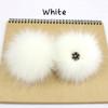 2pcs Cap Accessories Faux Fox Fur PomPom With Buckle DIY Ball Hat Ball Pom Pom Hairball Multicolor