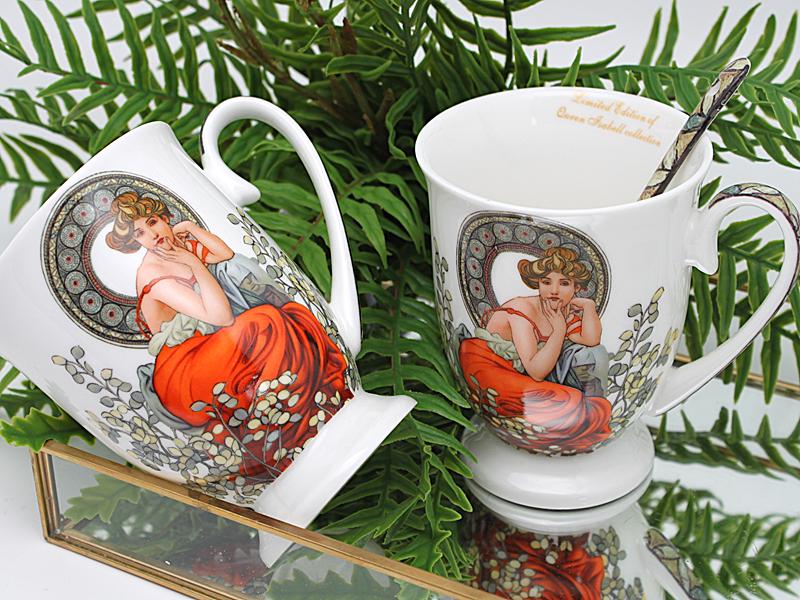 Alfons Mucha-Topaz Exclusive Porcelain Mug Set 300ml In Box
