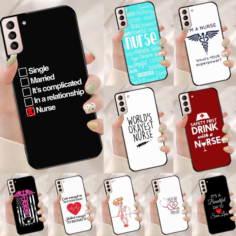 Я Медсестра Цитаты Чехол Для Samsung Galaxy S25 Ultra S9 S10 S20 FE S21 S22 S23 Plus S24 Ultra Чехол Для Телефона