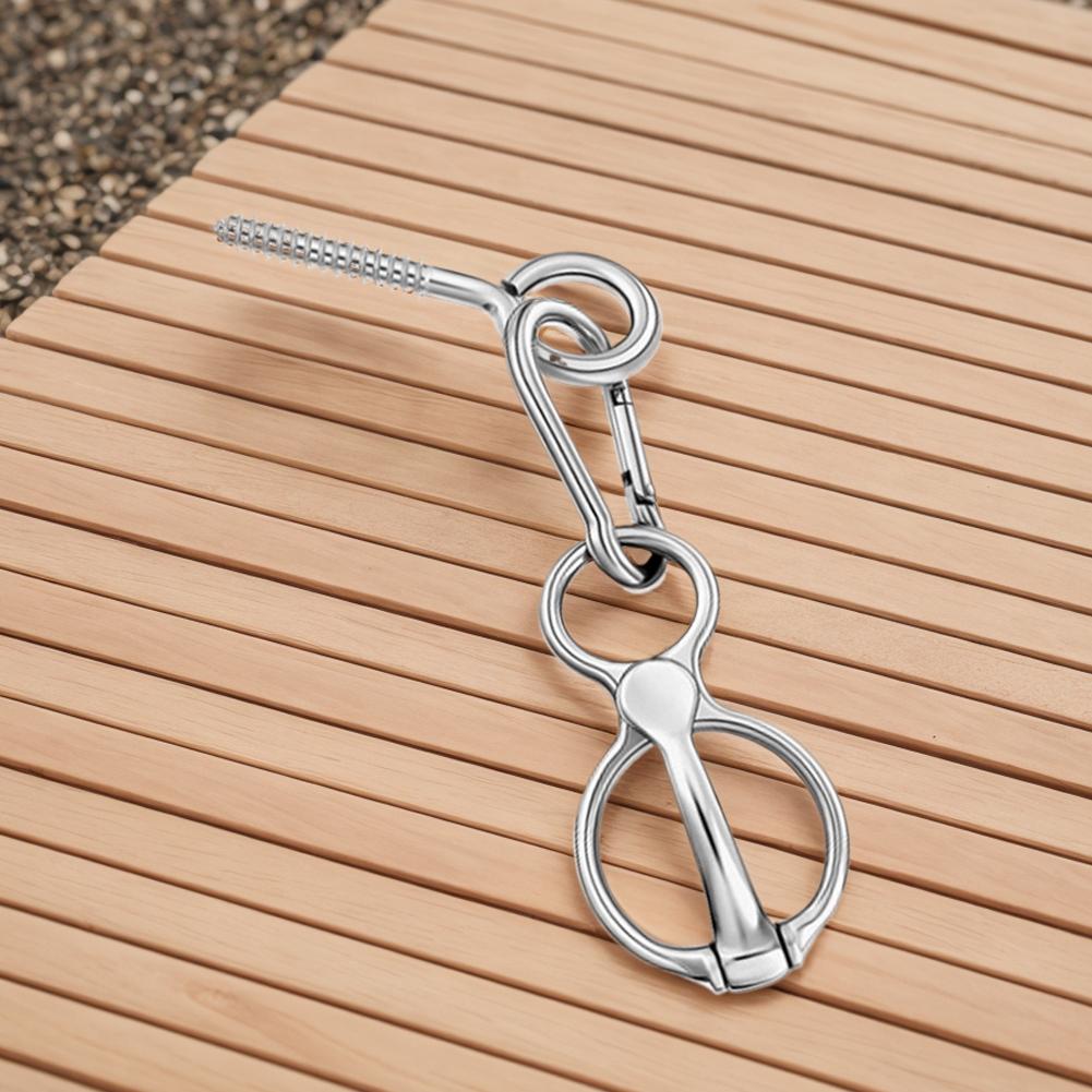 1 Набор Прочное Кольцо для Привязи Лошади Нержавеющая Сталь Аксессуары для Лошадей Предотвращает Отступление Лошадей